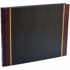 Wilson Jones Visitors Register Book 104 Sheet(s) - Letter - 12.25" x 9.50" Sheet Size - 5 Columns per Sheet - Black, Red, Blue Print Color - Red, Black Cover - 1 Each