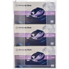 Kantek Triple Glove Box Dispenser 16" Height x 10.3" Width x 3.8" Depth - Acrylic - Clear - 1 Each