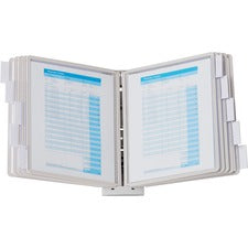 DURABLE Sherpa 10-Panel Wall Reference System 10 Panels - Support Letter 8.50" x 11" Media - Expandable, Removable Sleeve - 1 Each