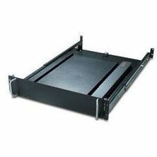 APC by Schneider Electric 19" Rotating Keyboard Drawer 2U - 3.5" Height x 17.5" Width x 28" Depth - Black - 1 Each