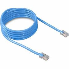 Belkin RJ45 Category 5e Patch Cable 1 ft Category 5e Network Cable - First End: 1 x RJ-45 - Male - Second End: 1 x RJ-45 - Male - Patch Cable - Blue - 1 Each