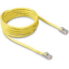 Belkin RJ45 Category 5e Patch Cable 10 ft Category 5e Network Cable - First End: 1 x RJ-45 - Male - Second End: 1 x RJ-45 - Male - Patch Cable - Yellow - 1 Each