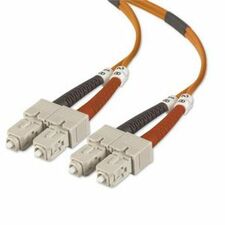 Belkin Fiber Optic Cable; Multimode SC/SC Duplex MMF, 50/125 9.84 ft Fiber Optic Network Cable for Network Device - First End: 2 x SC/PC Network - Male - Second End: 2 x SC/PC Network - Male - Patch Cable - Duplex - 50/125 &micro;m - Orange - 1 Each