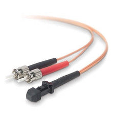 Belkin Fiber Optic Duplex Patch Cable 9.84 ft Fiber Optic Network Cable - First End: 1 x MT-RJ Network - Male - Second End: 2 x ST - Male - Patch Cable - 62.5/125 &micro;m - Orange - 1 Each