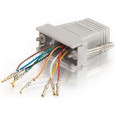 C2G RJ45/DB15F Modular Adapter 1 x 15-pin DB-15 Female - 1 x RJ-45 - Gray - 1 Each