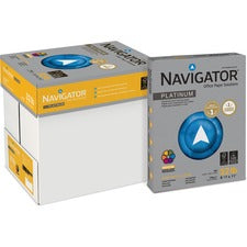 Navigator Platinum Office Multipurpose Paper - Bright White 99 Brightness - Letter - 8 1/2" x 11" - 32 lb Basis Weight - Smooth - Jam-free - Bright White - 250/Pack - 8 / Carton