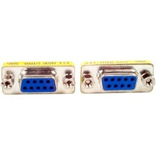 StarTech.com Slimline Serial DB9 Gender Changer - F/F 1 x 9-pin DB-9 Female - 1 x 9-pin DB-9 Female - Black - 1 Each