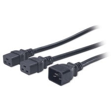APC by Schneider Electric Splitter Power Cable 208 V AC - Black - 6 ft Cord Length - 1
