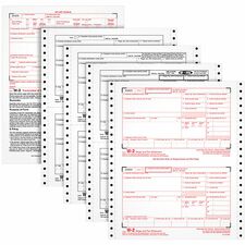 TOPS Carbonless Standard W-2 Tax Forms 4 Part - 5.50" x 8.50" Sheet Size - White Sheet(s) - 24 / Pack