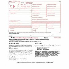 TOPS Continuous W-3 Transmittal of Wage Form 2 Part - Carbon Copy - 9.50" x 11" Sheet Size - White Sheet(s) - 10 / Pack