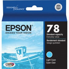 Epson Claria Original Inkjet Ink Cartridge - Light Cyan - 1 Each Inkjet - Light Cyan - 1 Each