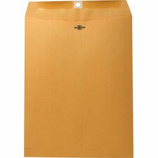Nature Saver Recycled Clasp Envelopes Clasp - #97 - 10" Width x 13" Length - 28 lb - Clasp - Kraft - Kraft - 100 / Box