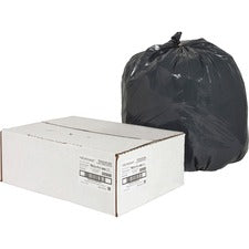 Nature Saver Black Low-density Recycled Can Liners Small Size - 16 gal Capacity - 33" Length x 24" Width x 0.85 mil (22 Micron) Thickness - Low Density - Black - Plastic - Cleaning Supplies - Recycled - 500 / Carton