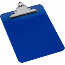 Nature Saver Recycled Plastic Clipboards 1" Clip Capacity - 8 1/2" x 12" Sheet Size - Heavy Duty - Plastic - Blue - 1 Each