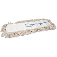 Genuine Joe Natural Cotton Yarn Mop Refill 24" Width - Cotton - 1 Each
