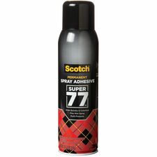 Scotch Super 77 Multipurpose Spray Adhesive 13.57 oz - Black - 1 Each