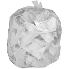 Genuine Joe Economy High-Density Can Liners Medium Size - 33 gal Capacity - 39" Length x 33" Width x 0.35 mil (9 Micron) Thickness - High Density - Translucent - Resin - 500 / Carton