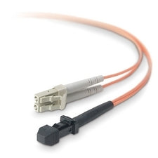 Belkin Fiber Optic Duplex Patch Cable 16.40 ft Fiber Optic Network Cable - First End: 1 x MT-RJ Network - Male - Second End: 2 x LC - Male - Patch Cable - 62.5/125 &micro;m - Orange - 1 Each