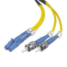 Belkin Singlemode Duplex Fiber Patch Cable ST-LC 9.84 ft Fiber Optic Network Cable for Network Device - First End: 2 x LC/PC Network - Male - Second End: 2 x ST/PC Network - Male - Patch Cable - Duplex - 8.3/125 &micro;m - Yellow - 1 Each