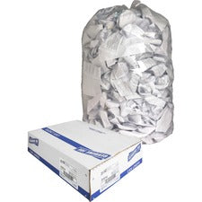 Genuine Joe Clear Trash Can Liners Extra Large Size - 60 gal Capacity - 58" Length x 38" Width x 0.80 mil (20 Micron) Thickness - Low Density - Clear - Film - Multipurpose - 100 / Carton