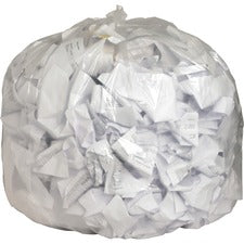 Genuine Joe Clear Trash Can Liners 56 gal Capacity - 48" Length x 43" Width x 0.80 mil (20 Micron) Thickness - Low Density - Clear - Film - Multipurpose - Recycled - 100/Box - 1 / Carton