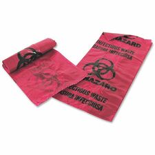 Medegen MHMS Infectious Waste Red Disposal Bags 1 gal Capacity - 14" Length x 11" Width x 1.25 mil (32 Micron) Thickness - Red - Office Waste - 200 / Box