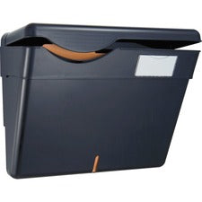 Officemate HIPAA Wall File with Cover Black - Plastic - 1 Each