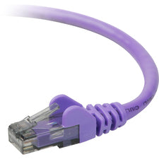 Belkin RJ45 Category 6 Snagless Patch Cable 50 ft Category 6 Network Cable - First End: 1 x RJ-45 - Male - Second End: 1 x RJ-45 - Male - Patch Cable - Purple - 1 Each