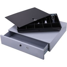 Sparco Removable Tray Cash Drawer Gray - 3.8" Height x 17.8" Width x 15.8" Depth