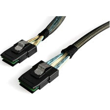 StarTech.com 100cm Serial Attached SCSI SAS Cable - SFF-8087 to SFF-8087 3.28 ft Mini-SAS Data Transfer Cable for Network Device, Server, Workstation, Desktop Computer - First End: 1 x 36-pin SFF-8087 Mini-SAS - Male - Second End: 1 x 36-pin SFF-8087 Mini