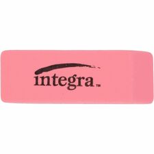 Integra Pink Pencil Eraser Pink - 2" Width x 0.8" Height x 0.4" Depth - 1 Each - Soft, Pliable, Latex-free