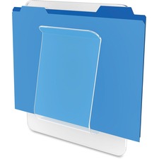 Deflecto Stand-Tall Wall File 10.63" Height x 9.25" Width x 1.75" Depth - Unbreakable, Stackable - Clear - Plastic - 1 Each