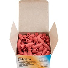 Integra Pink Pencil Cap Eraser Pink - Wedge - 144 / Box - Latex-free