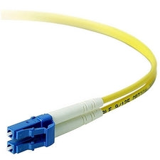 Belkin Fiber Optic Duplex Patch Cable 164.04 ft Fiber Optic Network Cable - First End: 2 x LC - Male - Second End: 2 x LC - Male - Patch Cable - 9/125 &micro;m - Yellow - 1 Each