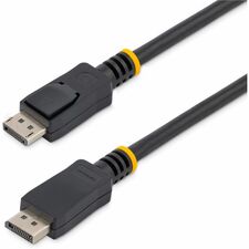 StarTech.com 10 ft Certified DisplayPort 1.2 Cable with Latches M/M - DisplayPort 4k 10 ft DisplayPort Video Cable for Audio/Video Device, Monitor, Notebook, Workstation, Projector - First End: 1 x 20-pin DisplayPort 1.2 Digital Audio/Video - Male - Secon
