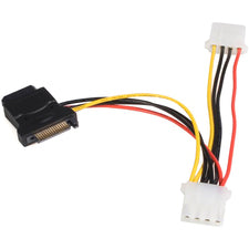 StarTech.com SATA to LP4 Power Cable Adapter For Power Adapter - Black - 6" Cord Length - 1