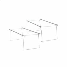 Smead Hanging Folder Frames Letter - 23" to 27" Long - Steel - Gray - 2 / Pack