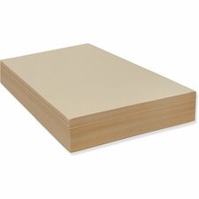 Pacon&reg; Medium-Weight Drawing Paper 500 Sheets - Plain - 18" x 24" Sheet Size - Manila Paper - Acid-free - 500 / Ream