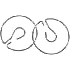 Pacon Chart Stand Rings 4" Diameter - Metal - Silver - 2 / Pack