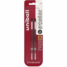 uniball&#8482; Jetstream RT Ballpoint Pen Refills 1 mm , Medium Point - Black Ink - Super Ink, Water Resistant Ink, Fade Resistant, Fraud Resistant - 2 / Pack