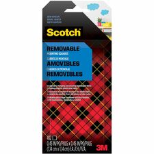 Scotch Removable Double-Sided Mounting Squares 0.45" Length x 0.45" Width - Synthetic - 125 mil - Open-cell Foam Backing - For Mounting Artwork, Sign, Multi Surface, Mount Picture/Poster, Mounting Document - 432 / Pack