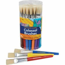 Creativity Street Flat Colossal Brushes Plastic Assorted Handle - 30 / Set