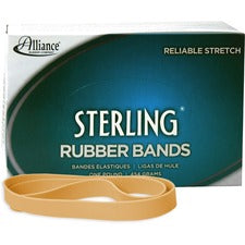 Alliance Rubber Sterling Rubber Bands Size: #105 - 5" Length x 625 mil Thickness - Durable, Elastic - Natural Crepe - 70 / Box