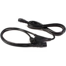 StarTech.com 10 ft Computer Power Cord Splitter For Desktop Computer, UPS, Server, Printer, PDU - 120 V AC / 10 A, 230 V AC - Black - 10 ft Cord Length - IEC 60320 C13 / IEC 60320 C14 - 1 Each