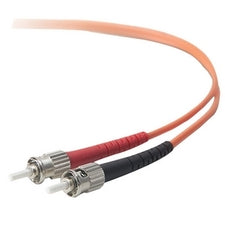 Belkin Fiber Optic Duplex Patch Cable 49.21 ft Fiber Optic Network Cable - First End: 2 x ST - Male - Second End: 2 x ST - Male - Patch Cable - 62.5/125 &micro;m - Orange - 1 Each