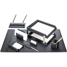 Dacasso Leather 10-Piece Desk Set 1 Each