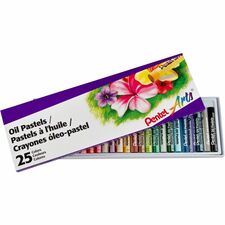 Pentel Arts Oil Pastels Assorted - 25 / Set