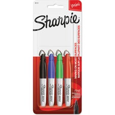 Sharpie Mini Markers Fine Marker Point - Assorted Ink - 4 / Set
