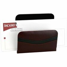 Dacasso Letter Holder Leather - Burgundy - 1 Each
