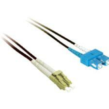 C2G Duplex Fiber Optic Patch Cable 6.56 ft Fiber Optic Network Cable - First End: 2 x LC - Male - Second End: 2 x SC Network - Male - Patch Cable - 50/125 &micro;m - Black - 1 Each